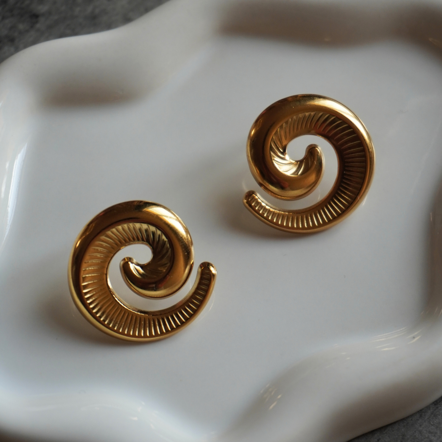 Boucles d'oreilles spirale