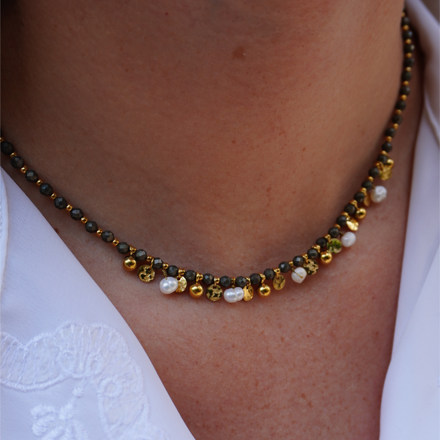 Collier de perles sapin