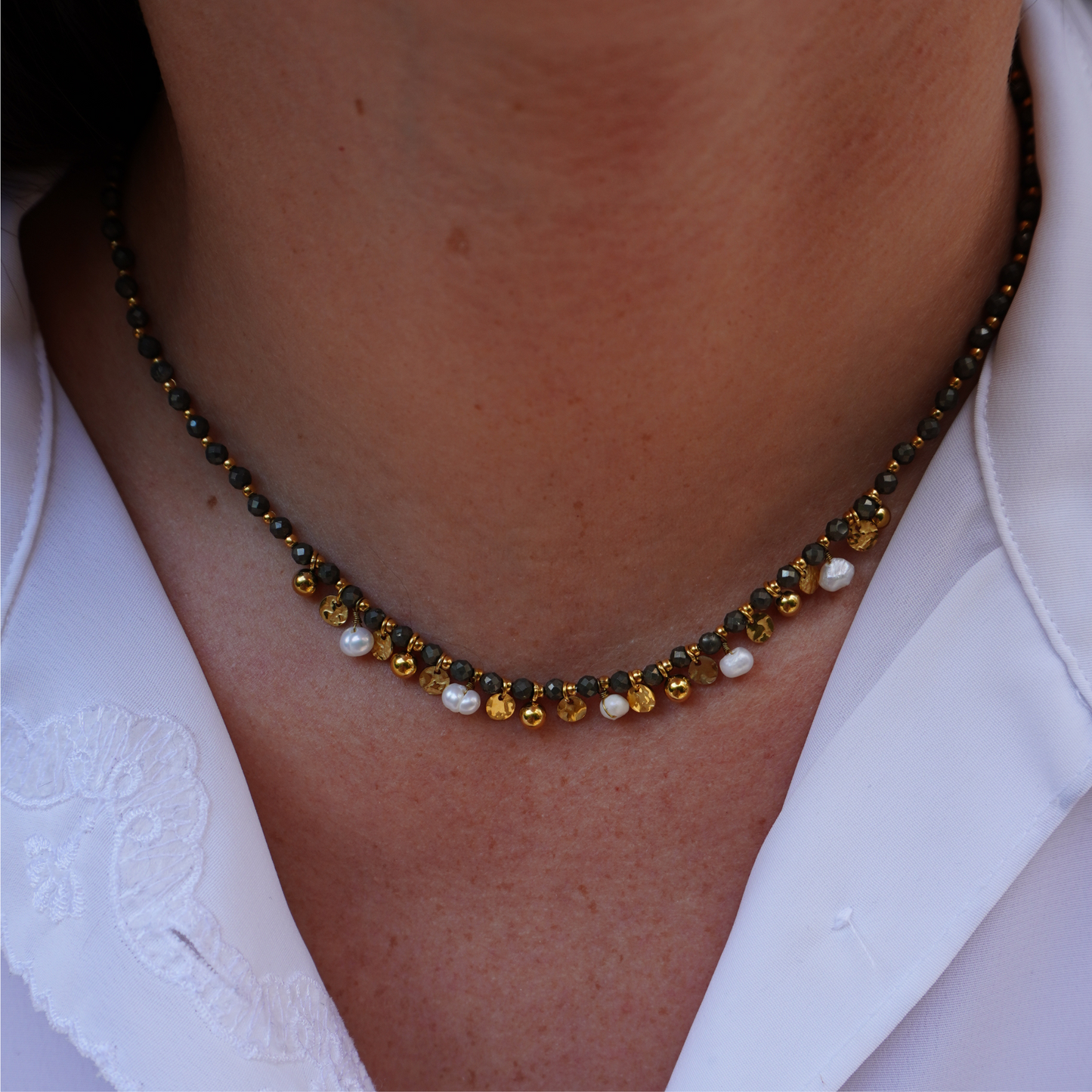 Collier de perles sapin