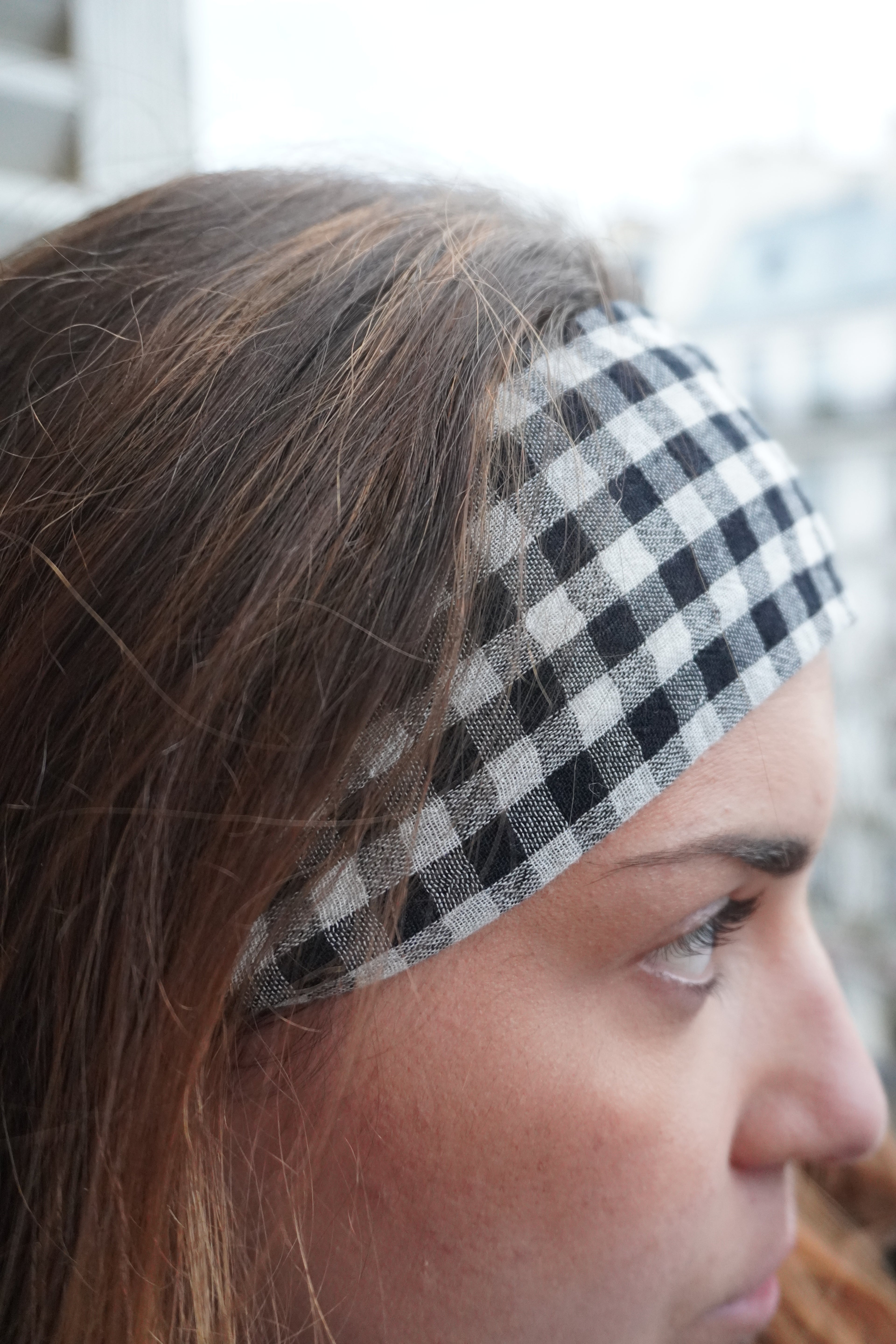 Bandeau vichy noir & blanc