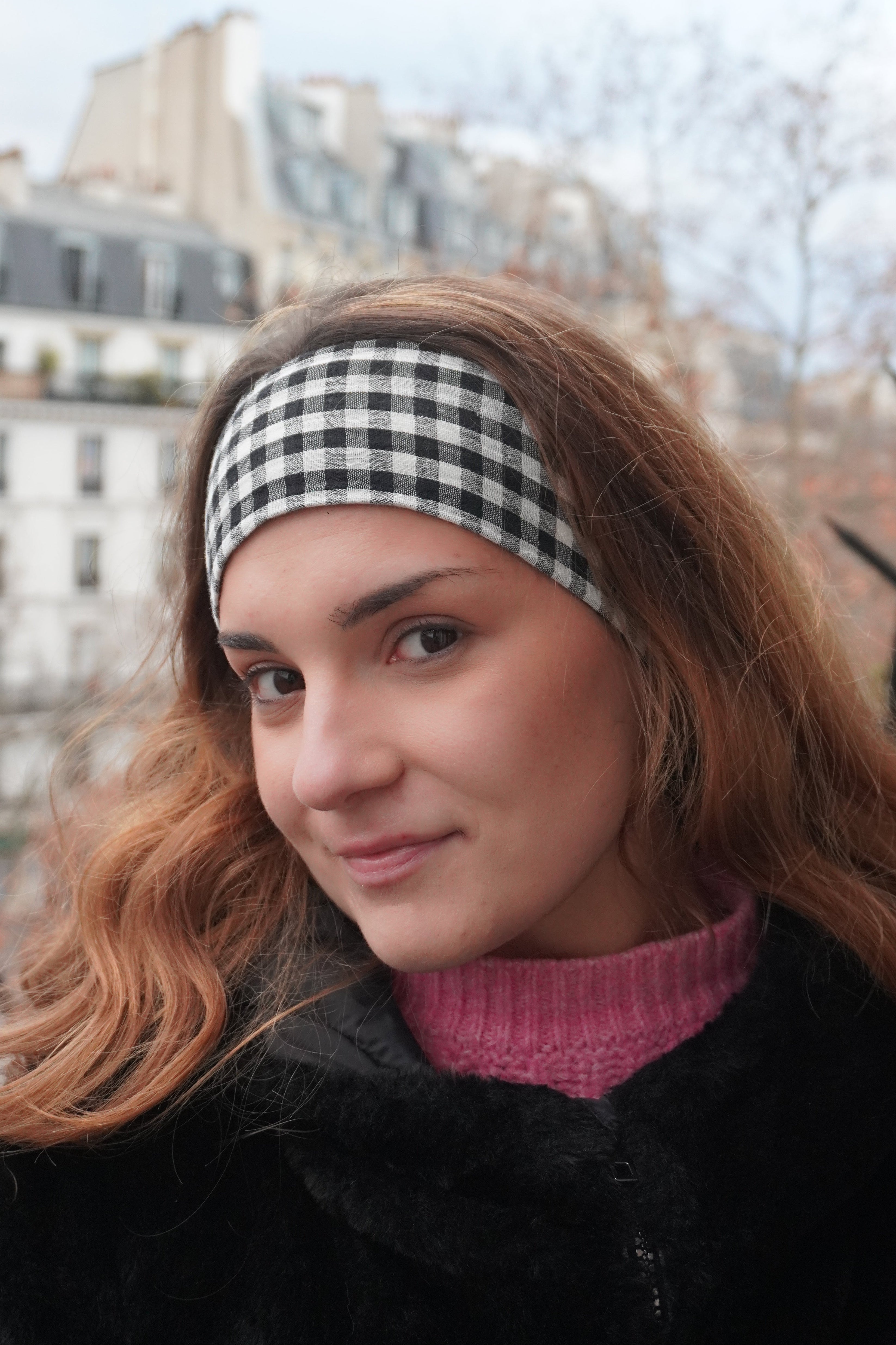 Bandeau vichy noir & blanc