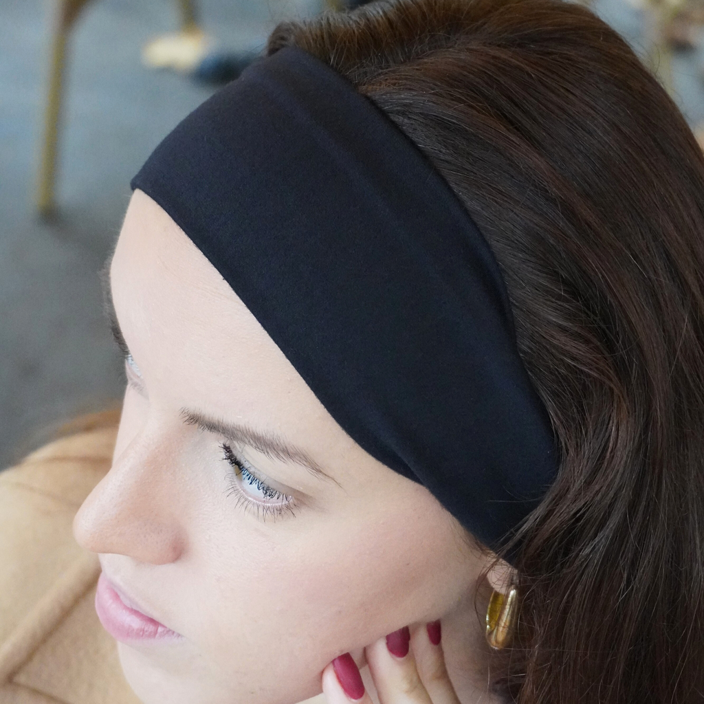 Bandeau coton noir