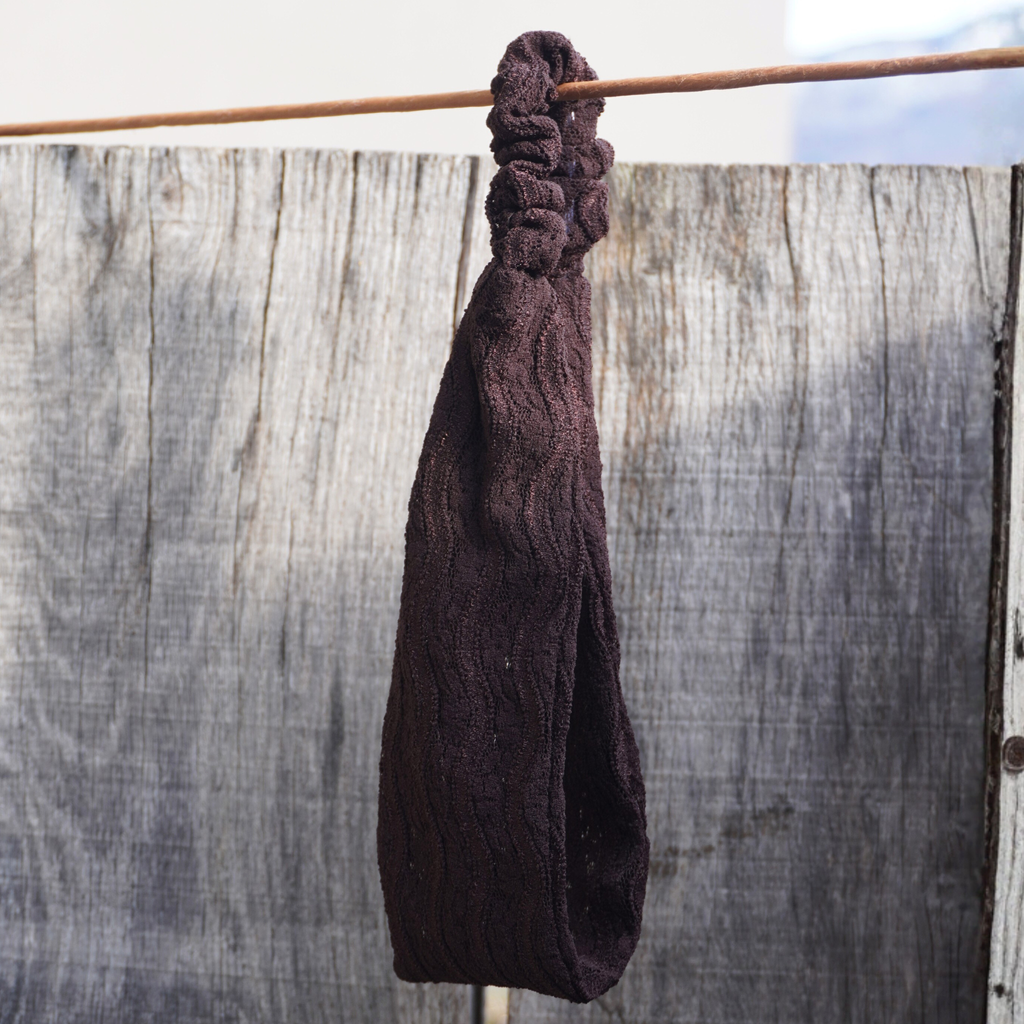 Bandeau dentelle chocolat