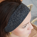 Bandeau léopard anthracite