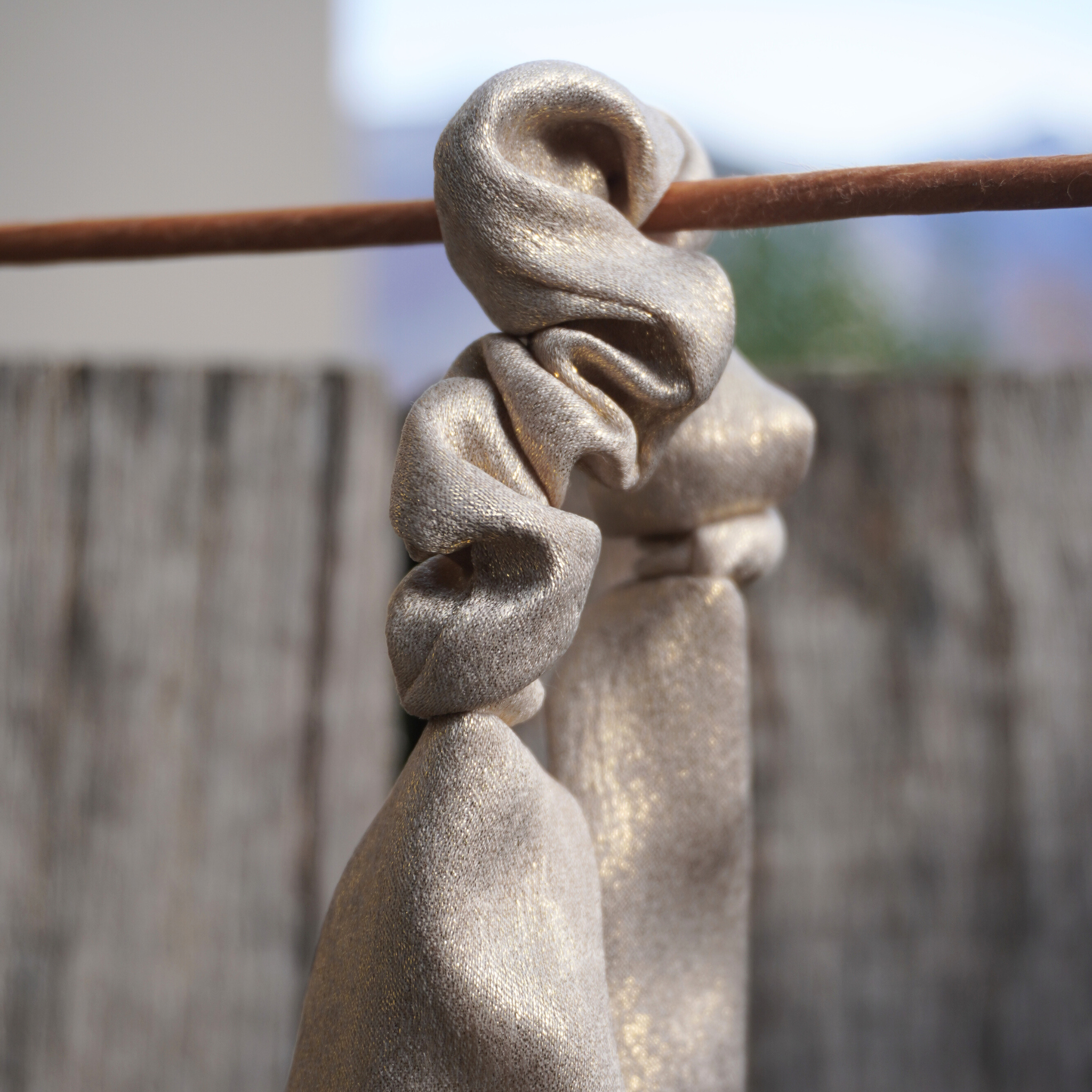 Bandeau nacré beige