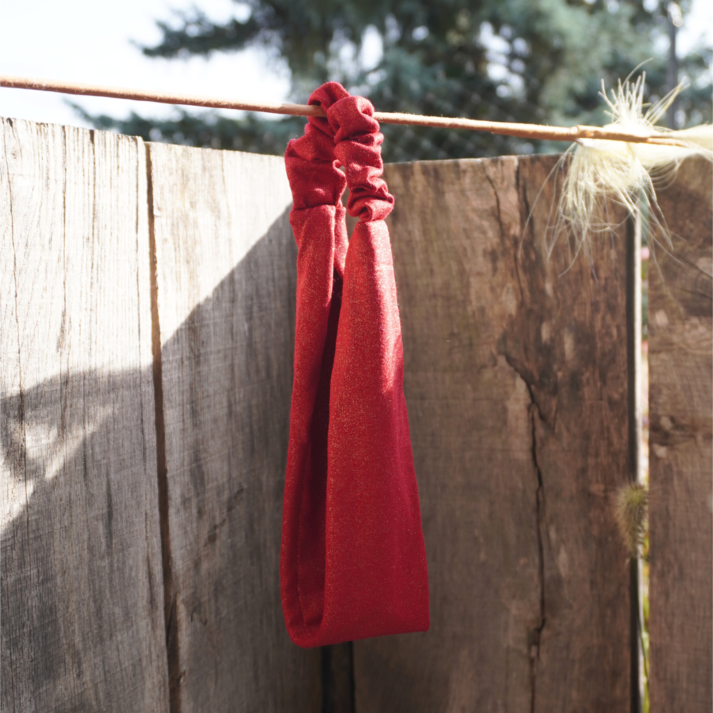 Bandeau rouge à paillettes