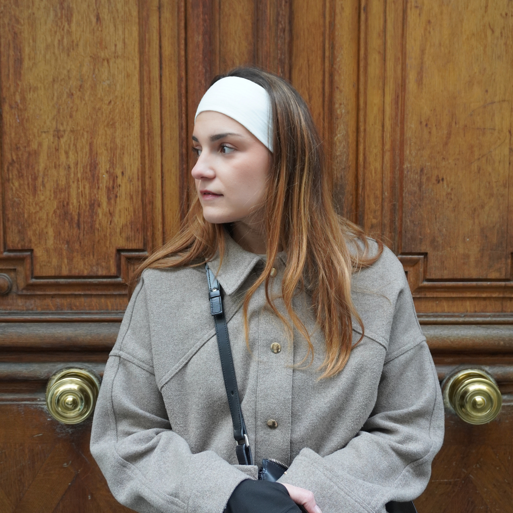 Bandeau gaze de coton blanc