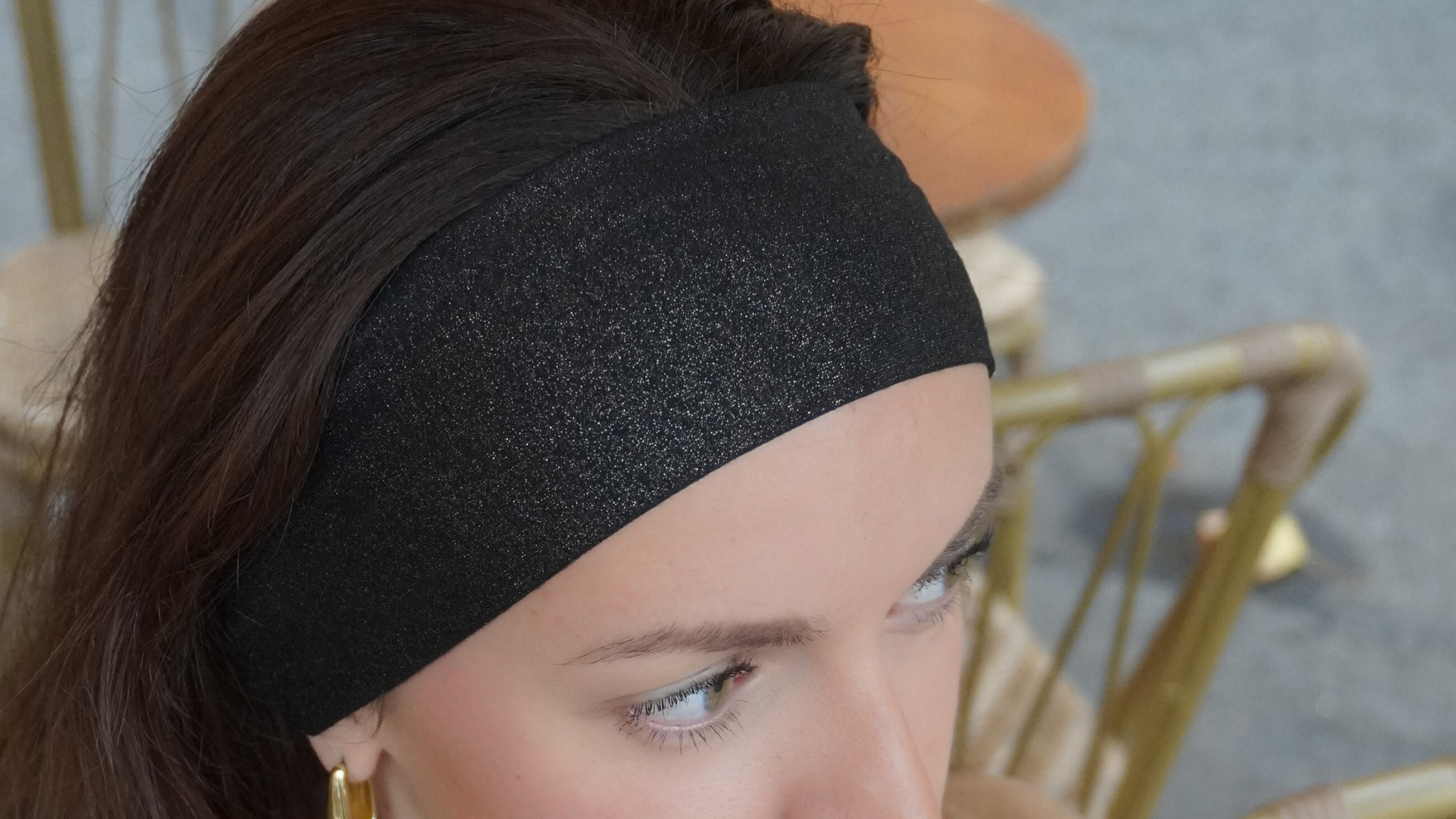 Bandeaux noir à paillettes