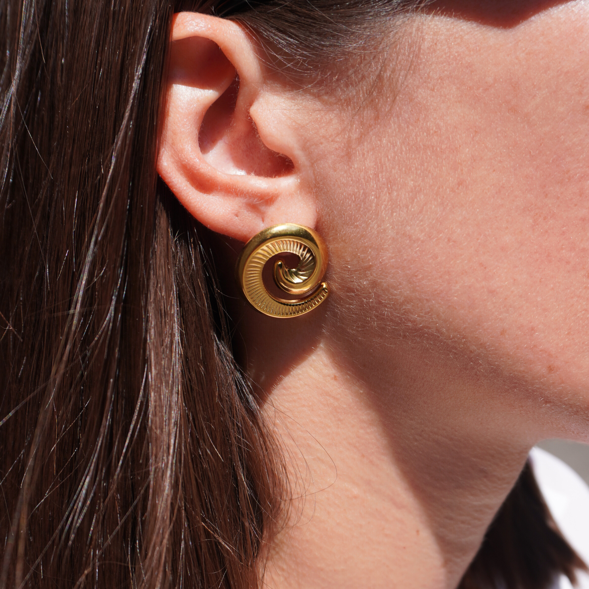 Boucles d'oreilles spirale