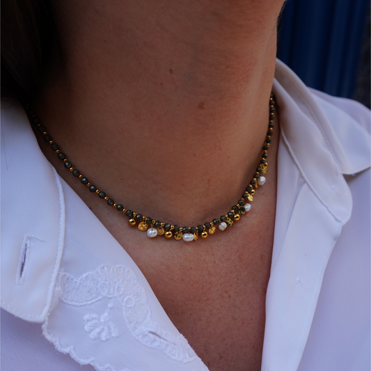 Collier de perles sapin
